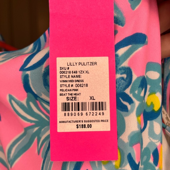 NWT Lilly Pulitzer Winni Midi XL - Picture 4 of 4